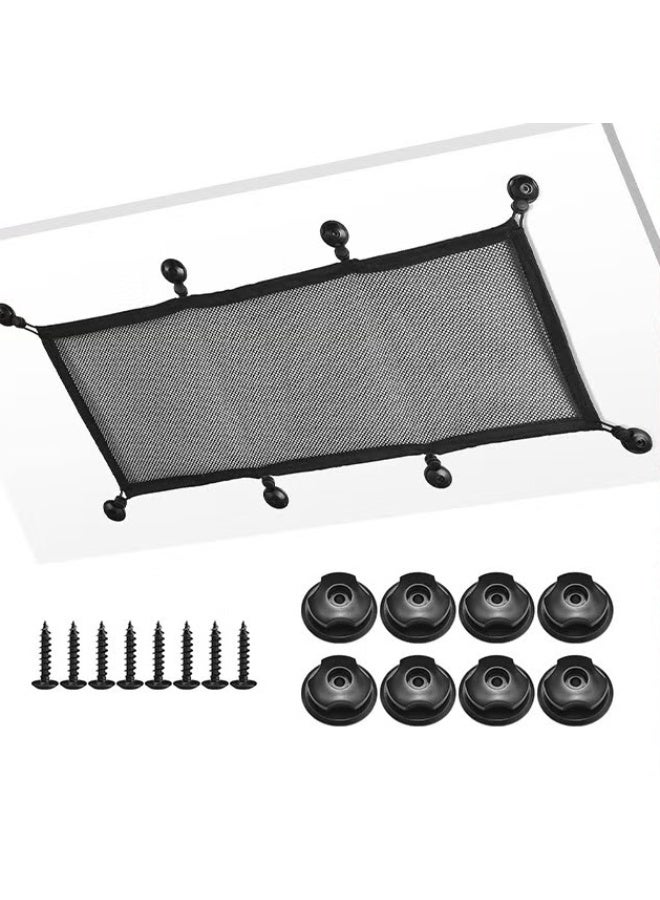 EETU Cable Management Net,Under Desk Wire Management Kit With 8 Hooks,Privacy Mesh Cable Manager Flexible Under Desk Wire Net For Office,Standing Desk,Home - Image 1